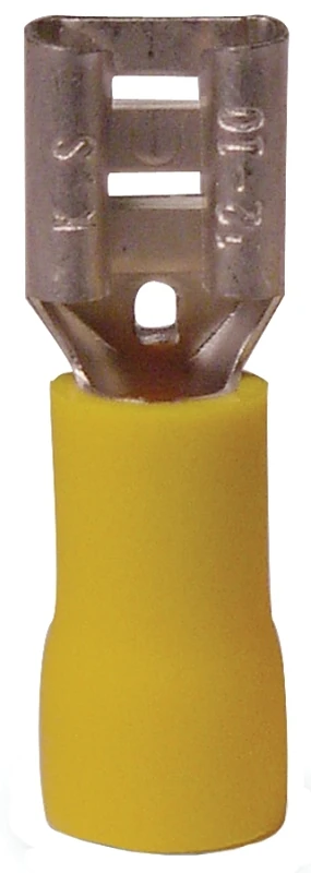 Female Disconnect, 12-10 AWG, .250-In. Tab, 16-Pk.
