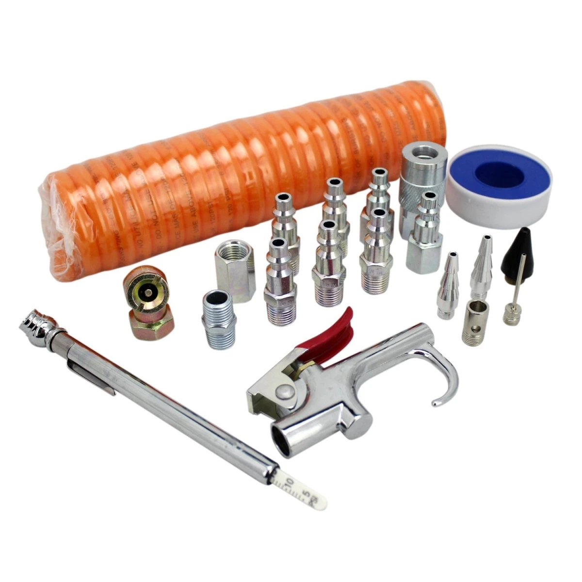 20-Pc. Compressor Recoil Hose & Air Accessory Kit