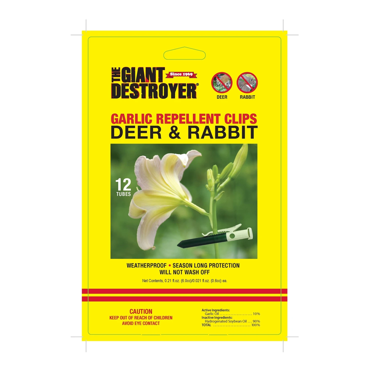 Deer and Rabbit Garlic Repellent Clips, 12-Ct.