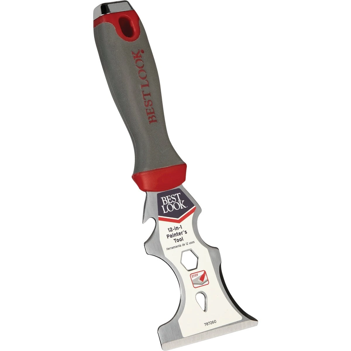 Best Look 12-in-1 Multi-purpose Painter's Tool With Ergonomic Handle And Carbon Steel Blades