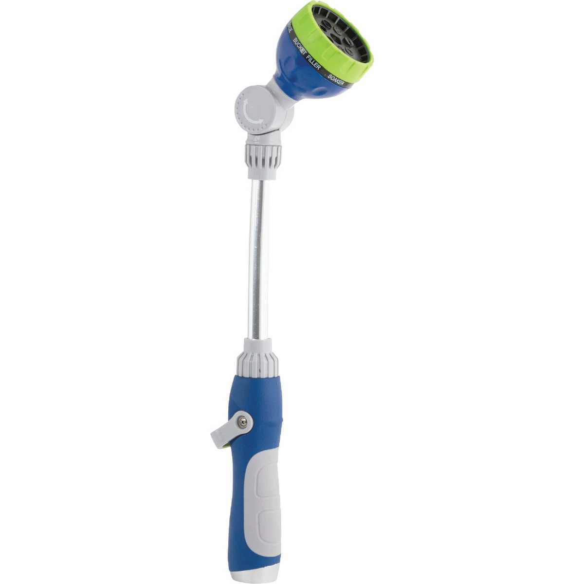 16 In. 7-pattern Mini Water Wand With Ergonomic Handle, Gray & Blue