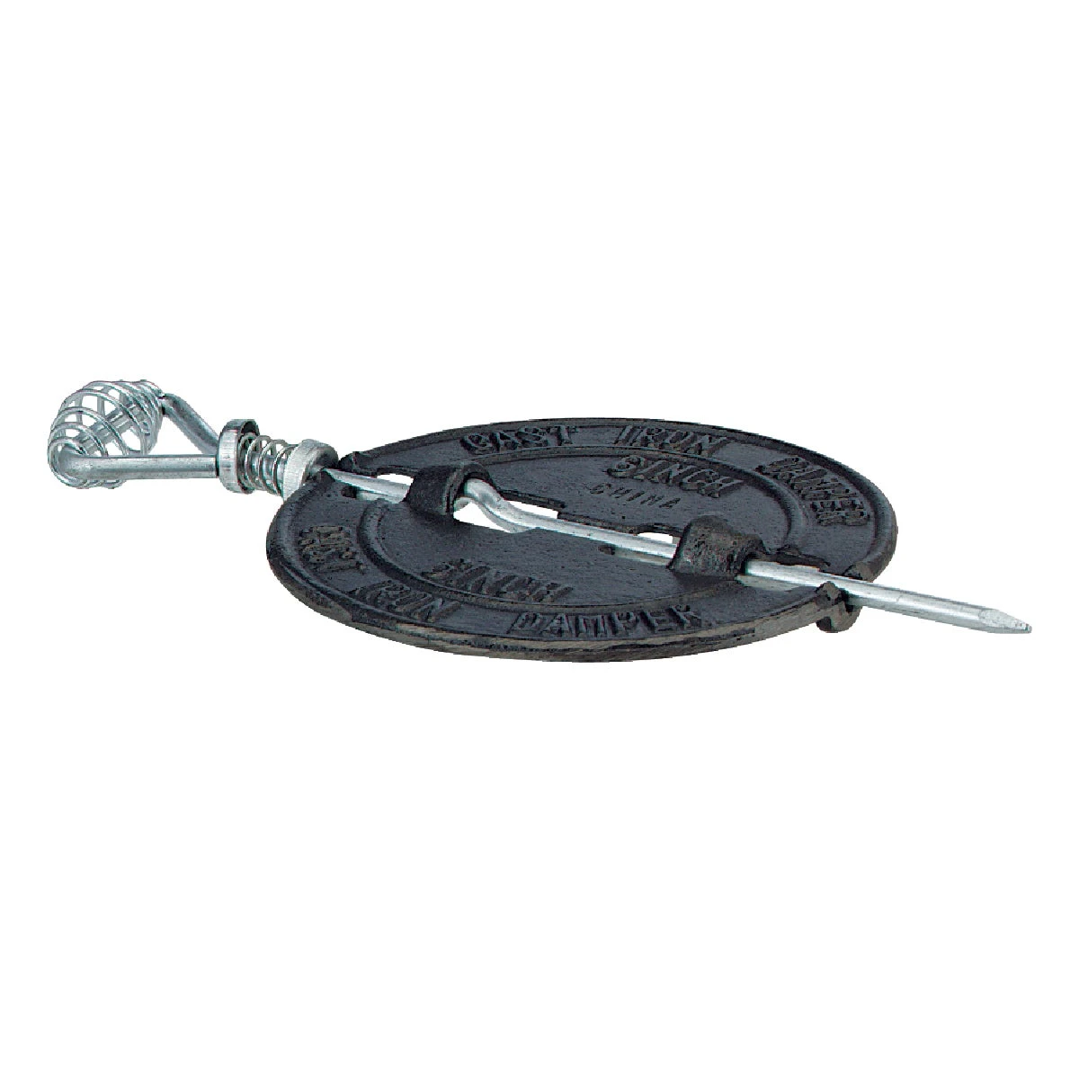 6 Inch Stove Pipe Damper With Steel Spindle And Cast-iron Disc