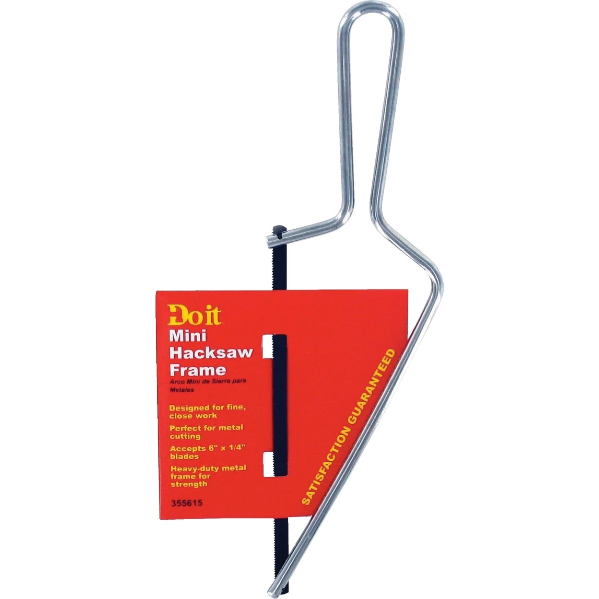 6 Inch Mini Hacksaw With Polished Nickel Frame And Blade