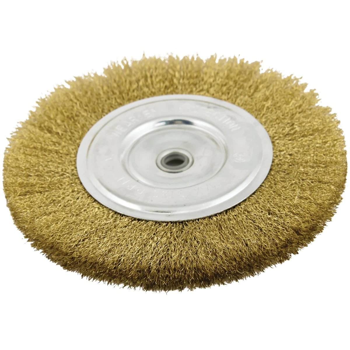 6 Inch Fine Bench Grinder Wire Wheel With 1/2 Inch Adapter Ring