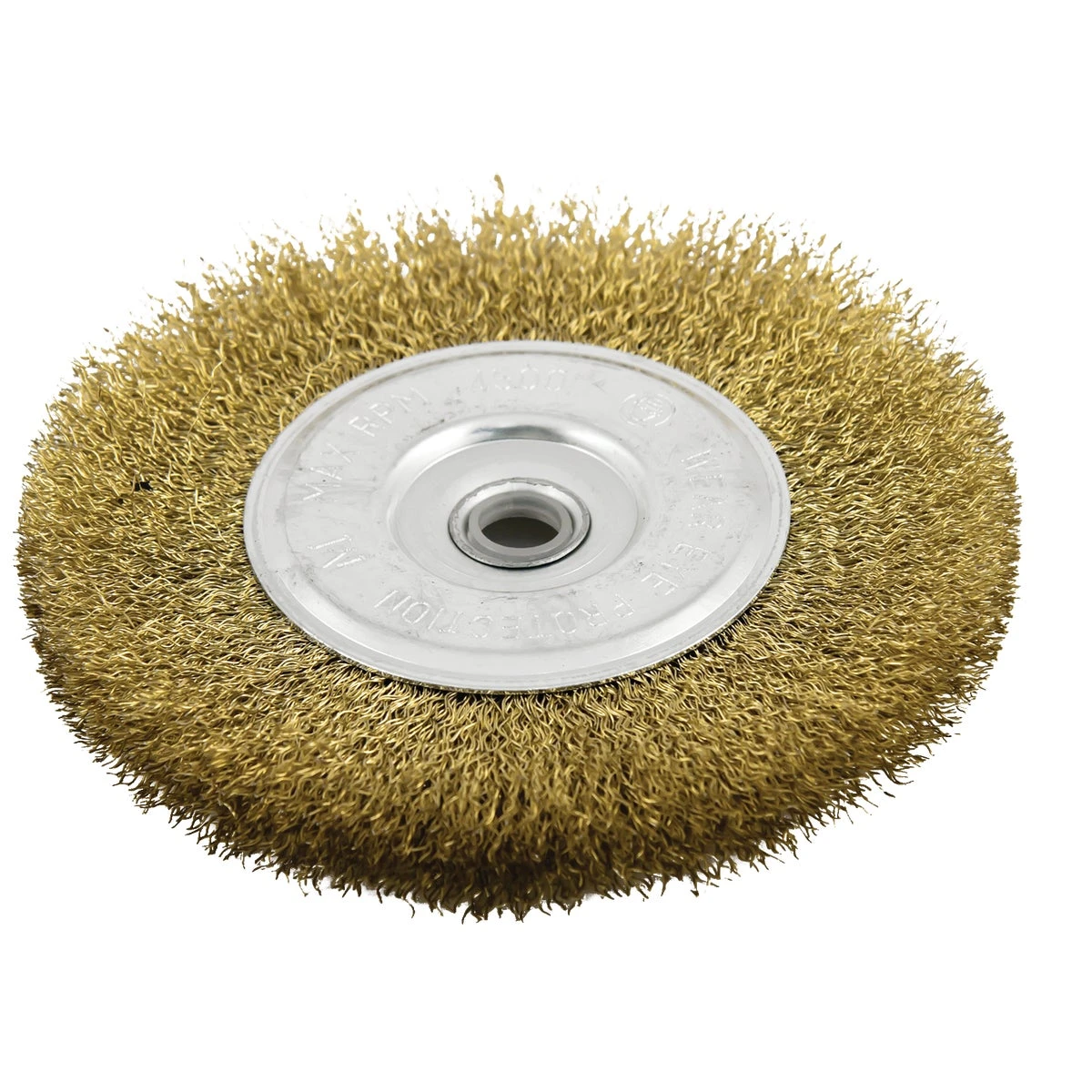 4 Inch Coarse Bench Grinder Wire Wheel With 1/2 Inch Adapter Ring