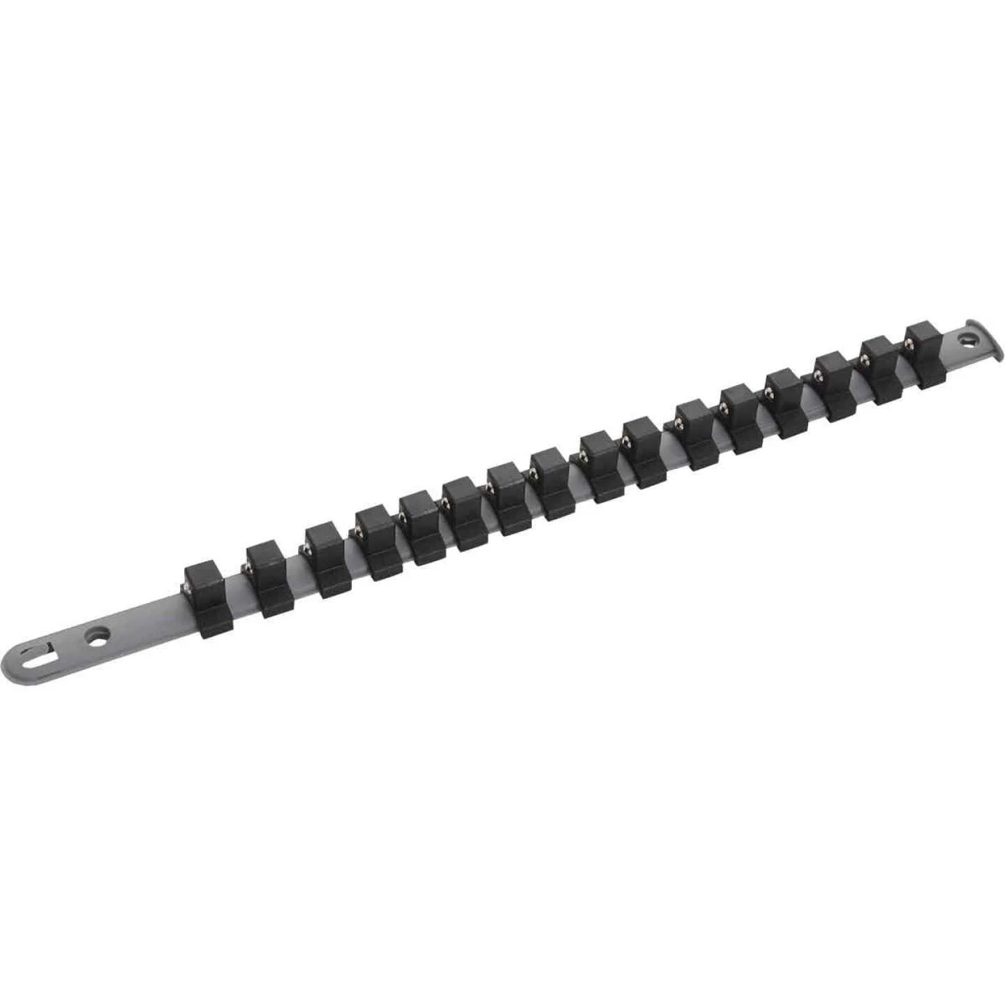 1/2 Inch Plastic Socket Rail With 16 Sliding Clips