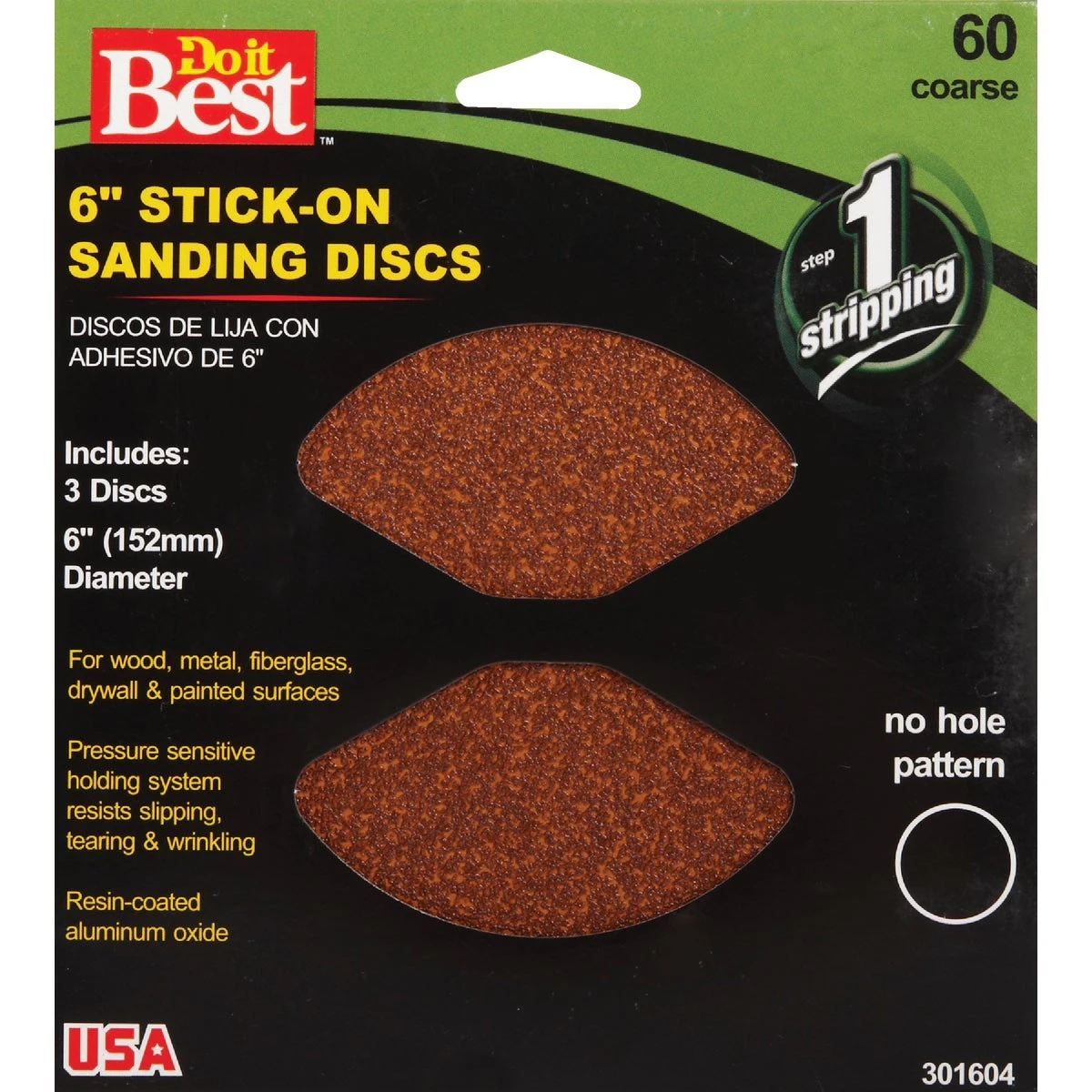 6 Do it Best Stick-On Sanding Disc
