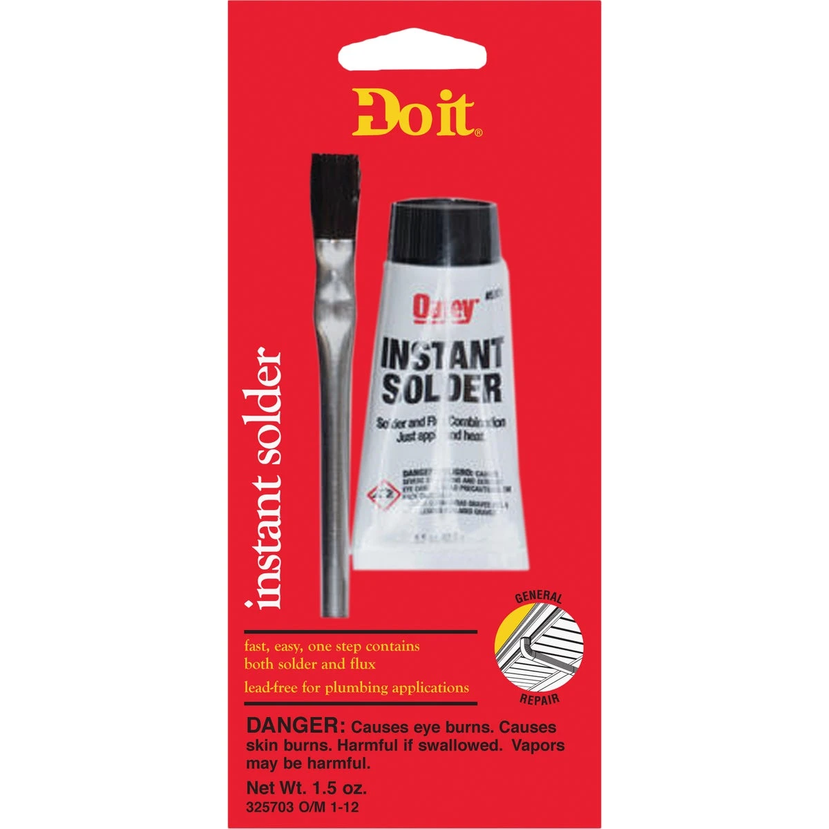 1-1/2 Oz. Solid Lead-free Solder, 95% Tin, 5% Antimony - Model 53042