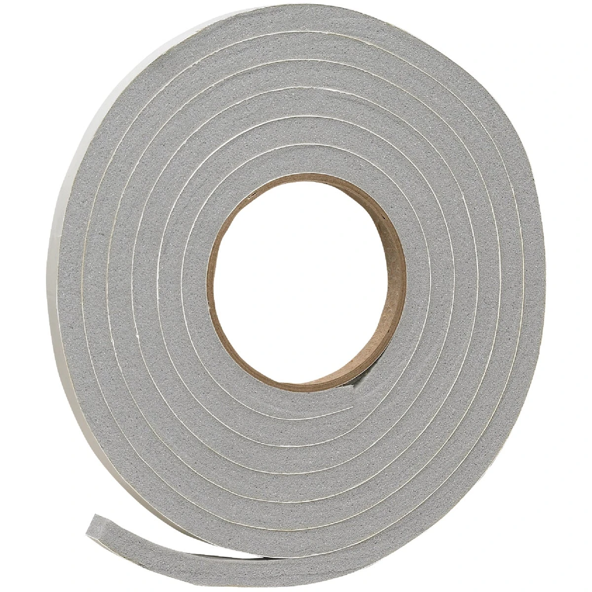 1/2" W X 3/8" T X 10' L Gray Foam Weatherstrip Tape V445hdi