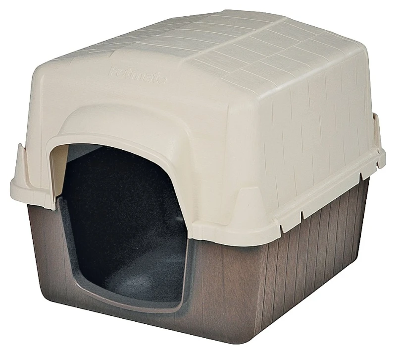 Petbarn Iii Large Dog House For 50-90 Lb Dogs - Almond & Cocoa