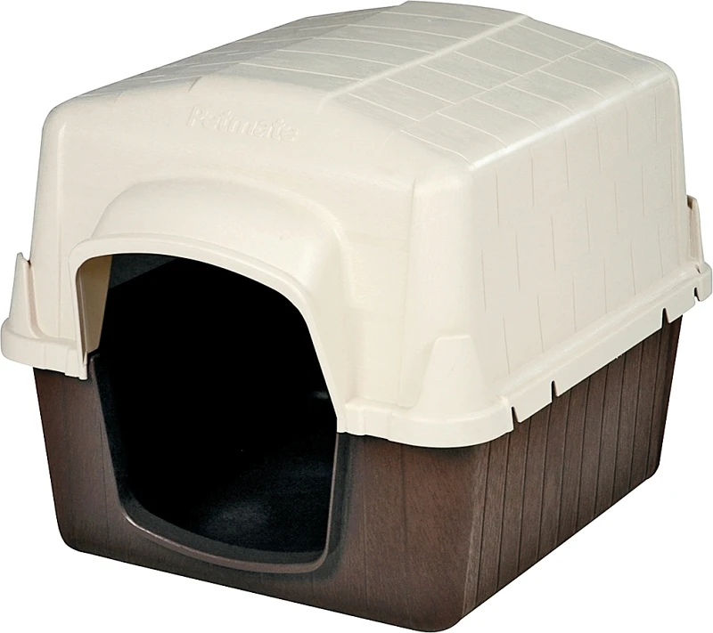 Petbarn Iii Medium Dog House For 25-50 Lb Dogs - Almond & Cocoa