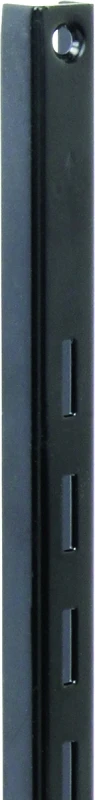 Series 180 Ebony Black Steel Shelf Standard, 2 Feet Length