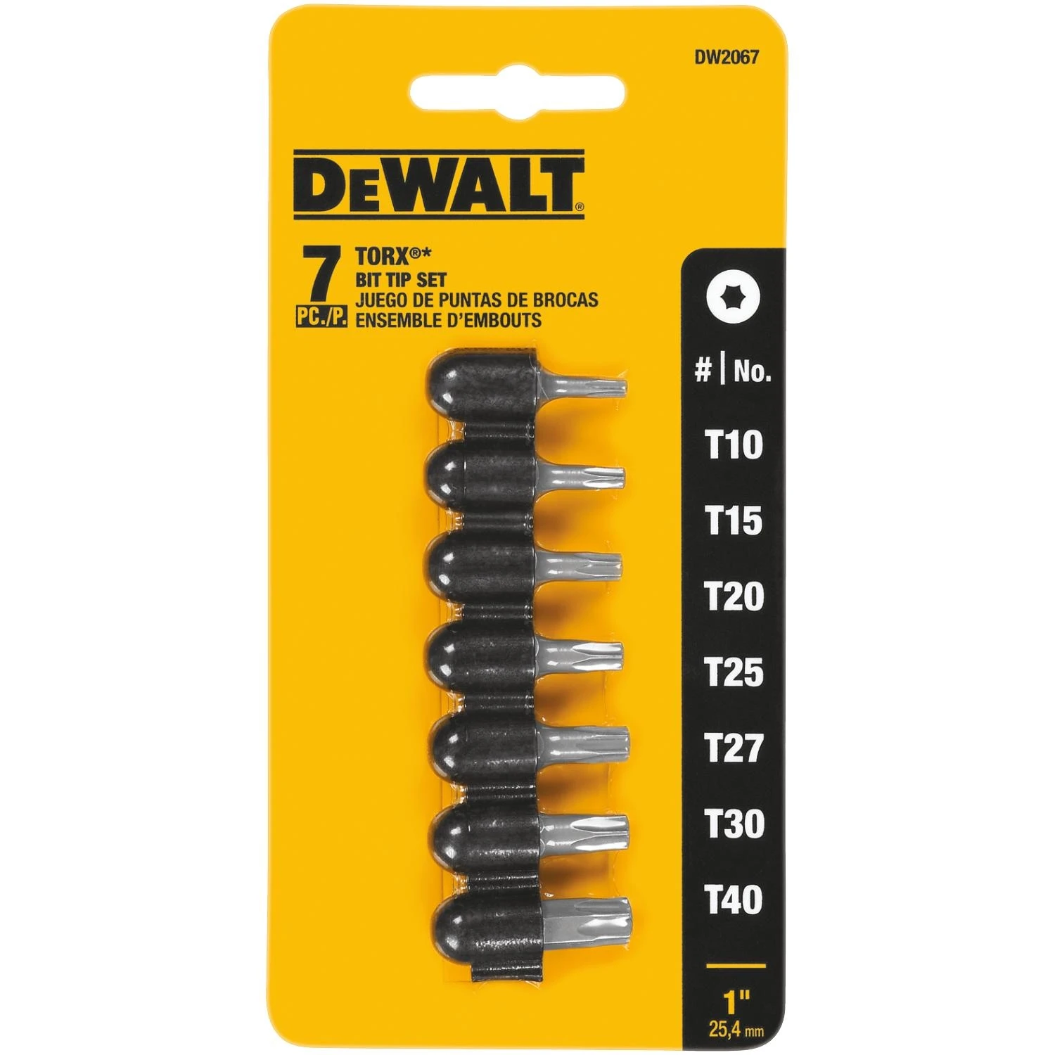 7-piece Torx Insert Screwdriver Bit Set - Heat-treated Steel