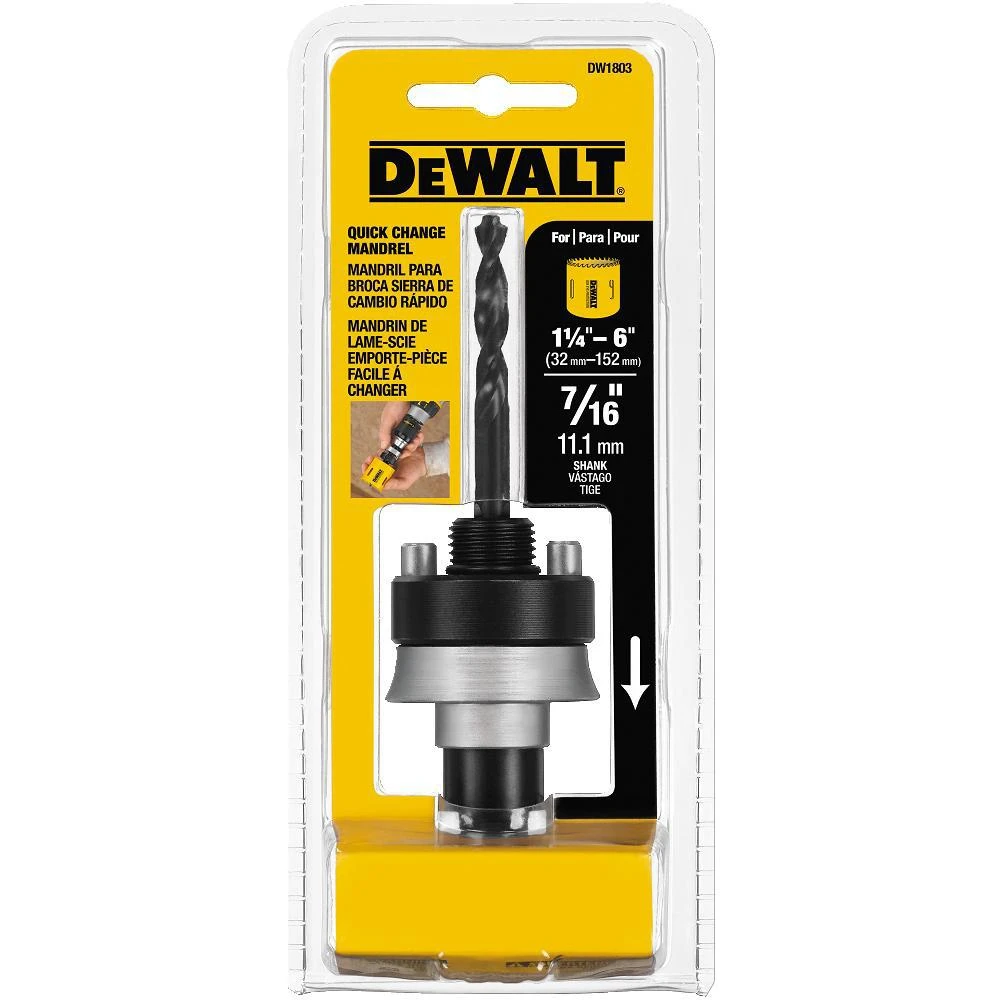 7/16-inch Quick Change Mandrel For Hole Saws 1-1/4 To 6 Inches