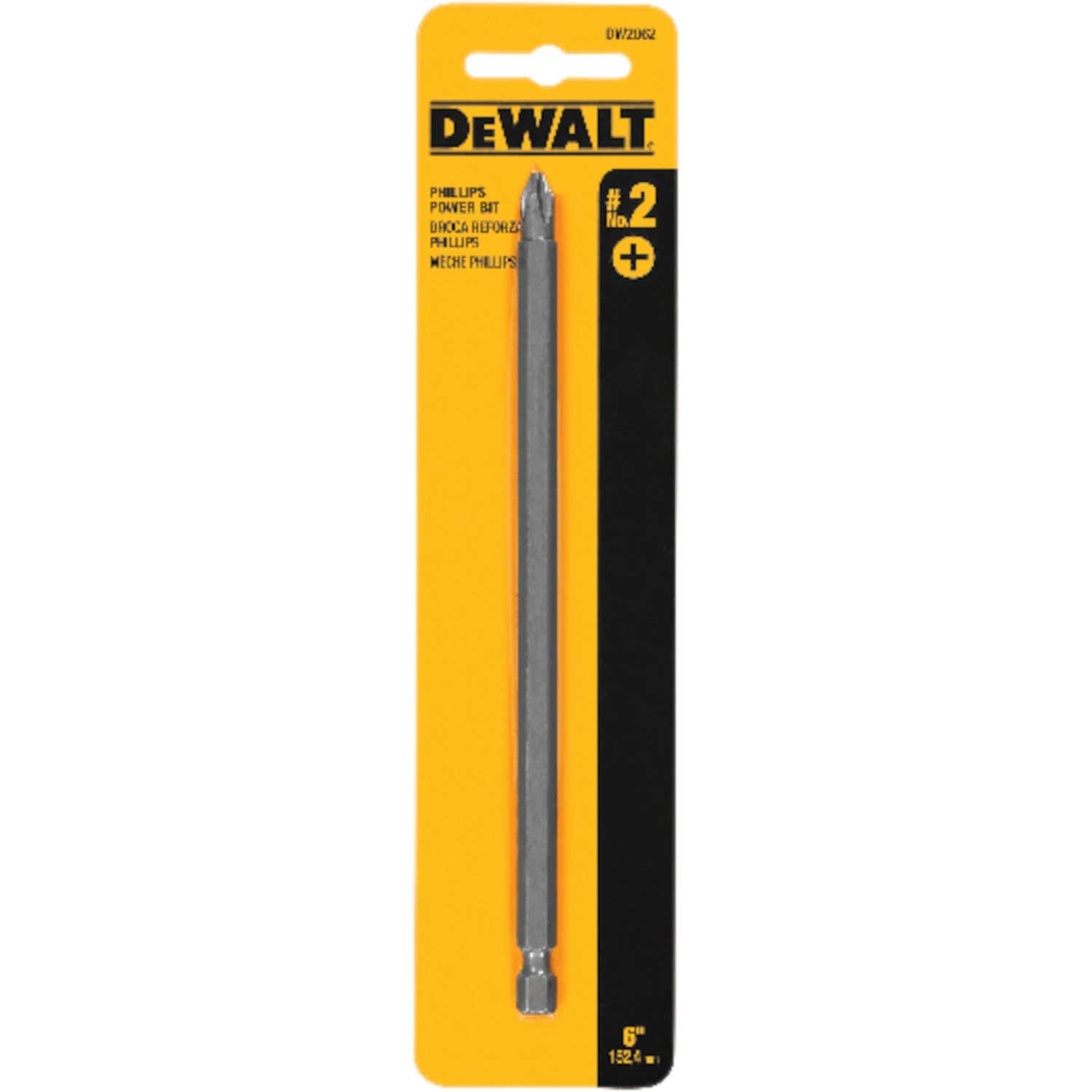 Six Inch Number Two Phillips Power Screwdriver Bit
