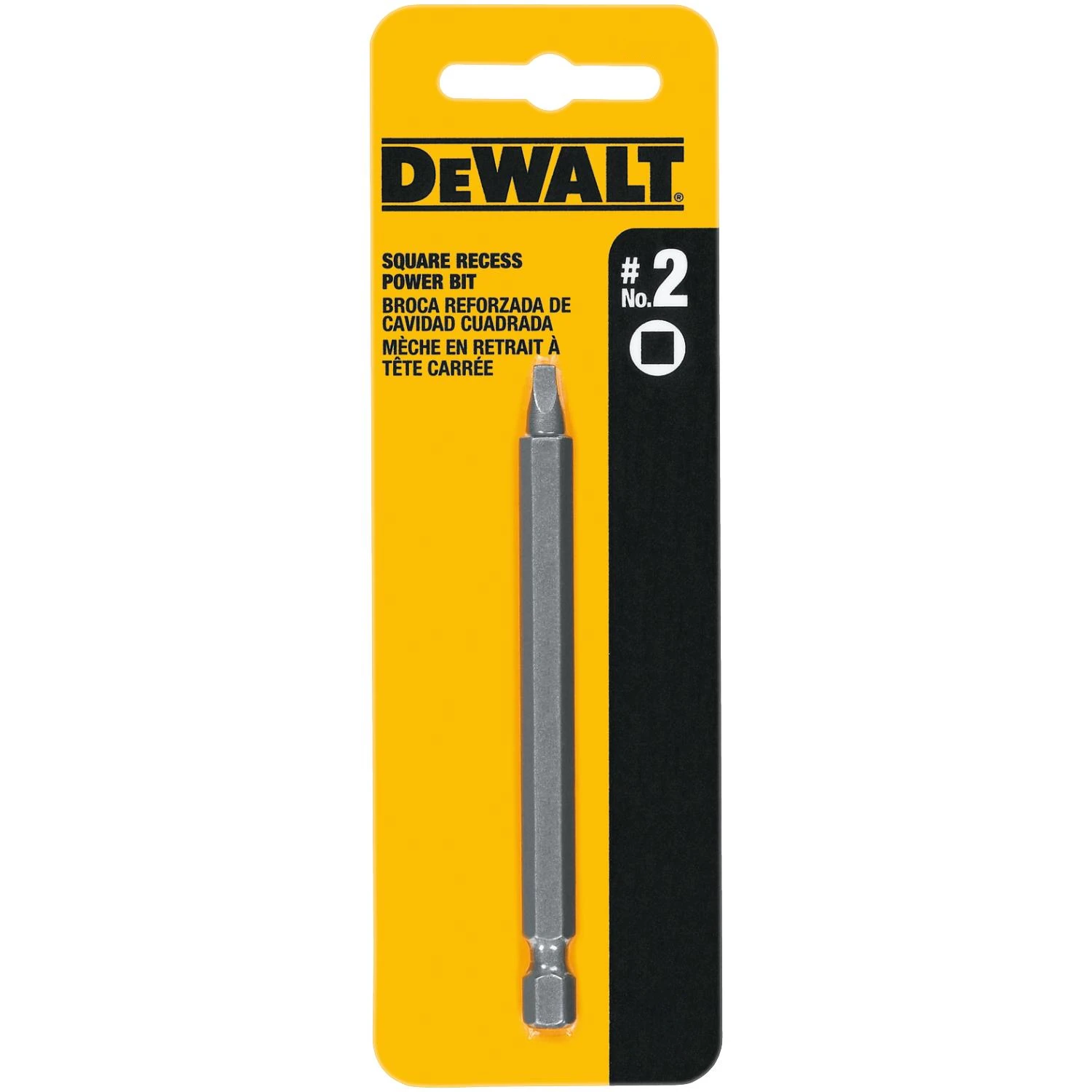 Square Recess #2 6 In. 1/4 In. Power Screwdriver Bit