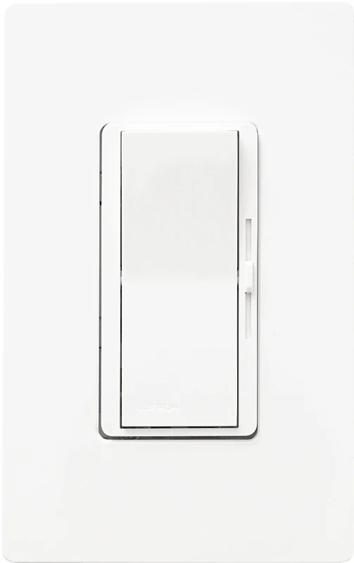 Lutron Diva White 600 watts Slide Dimmer Switch 1 pk
