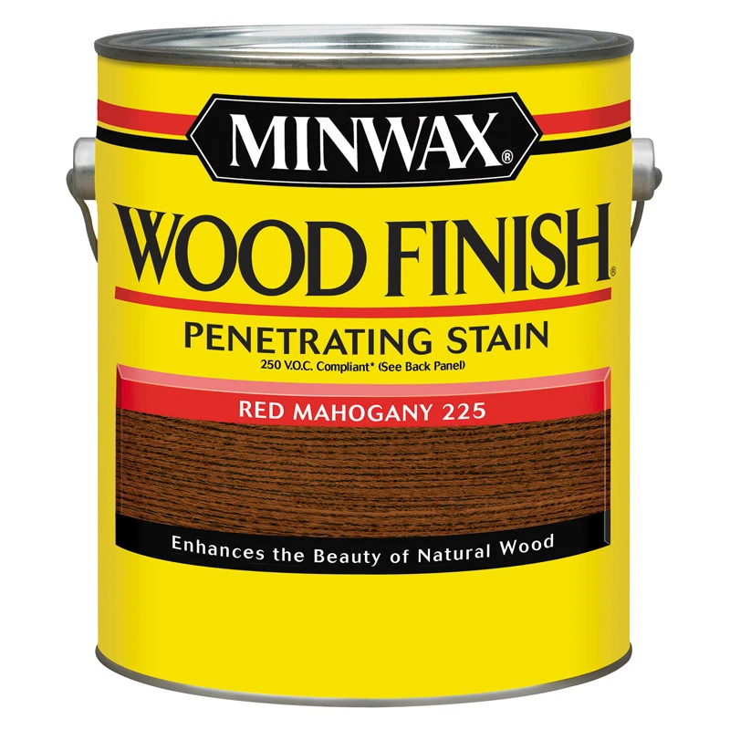 Wood Finish Voc Penetrating Stain, Red Mahogany, 1 Gallon