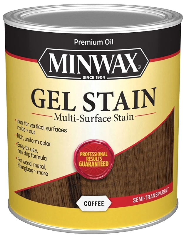 1 Quart Coffee Gel Stain - Semi-transparent Oil-based Stain For Wood & More