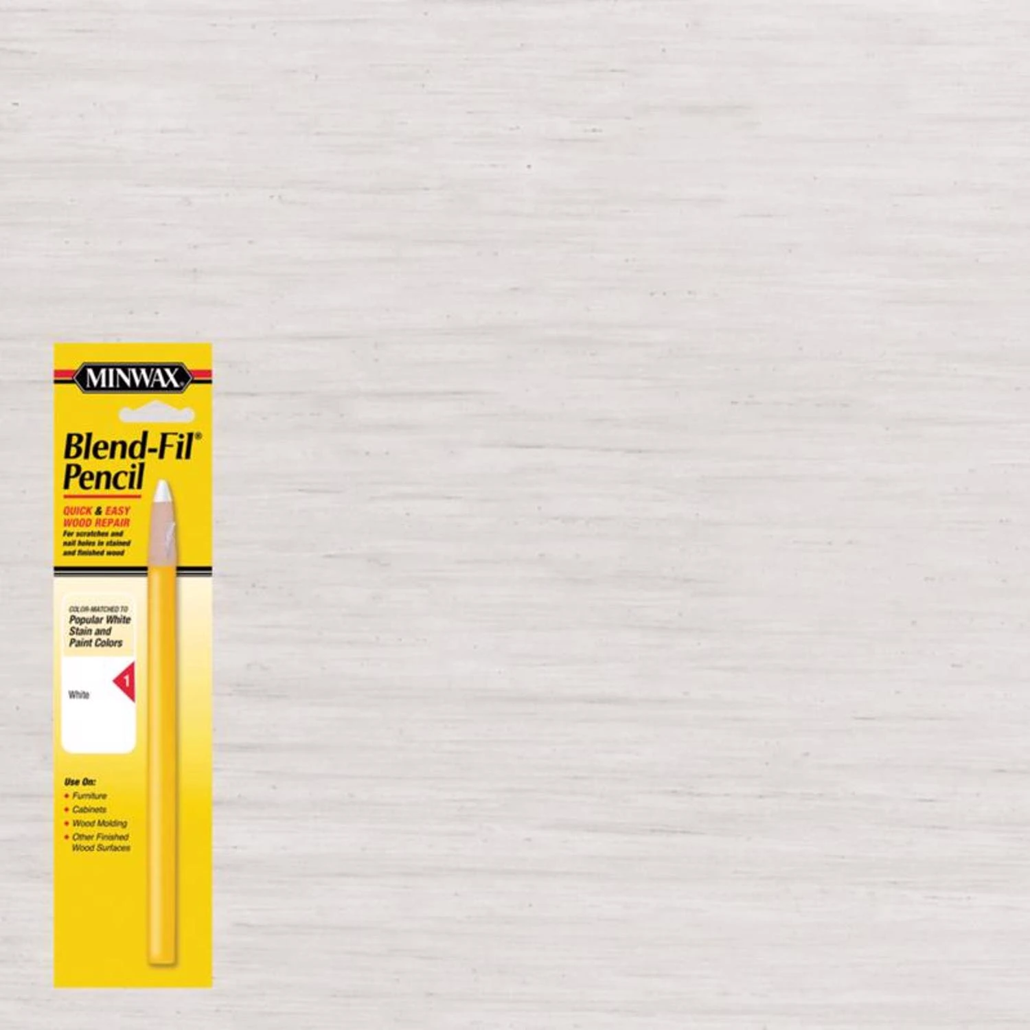 Minwax Blend-Fil 110116666 Pencil, White, Works on: Wood
