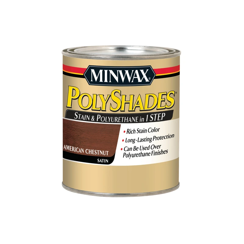 Polyshades 1 Qt. Satin Stain & Finish Polyurethane, American Chestnut