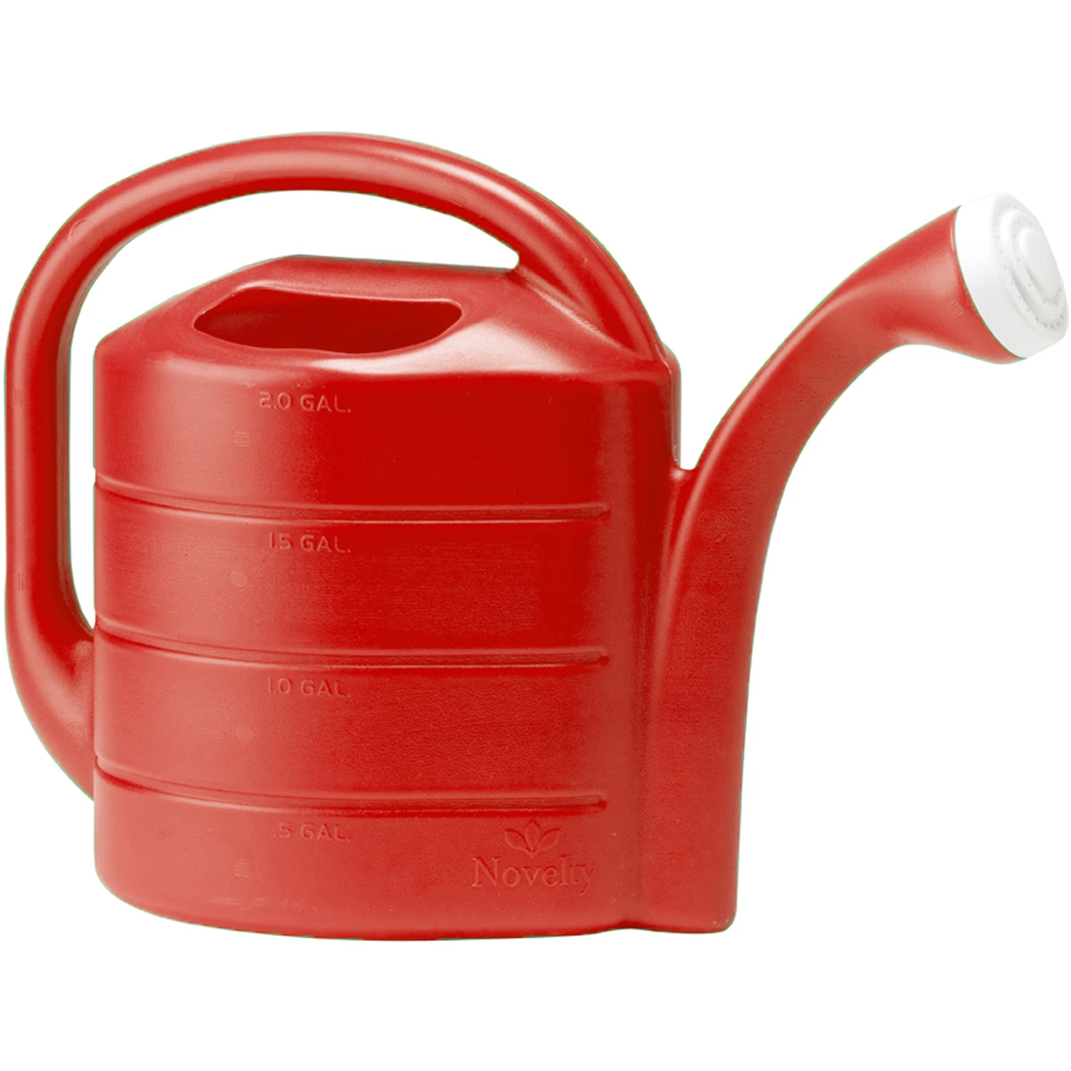 Deluxe Red Watering Can with 2 Gallon Capacity for Gardening