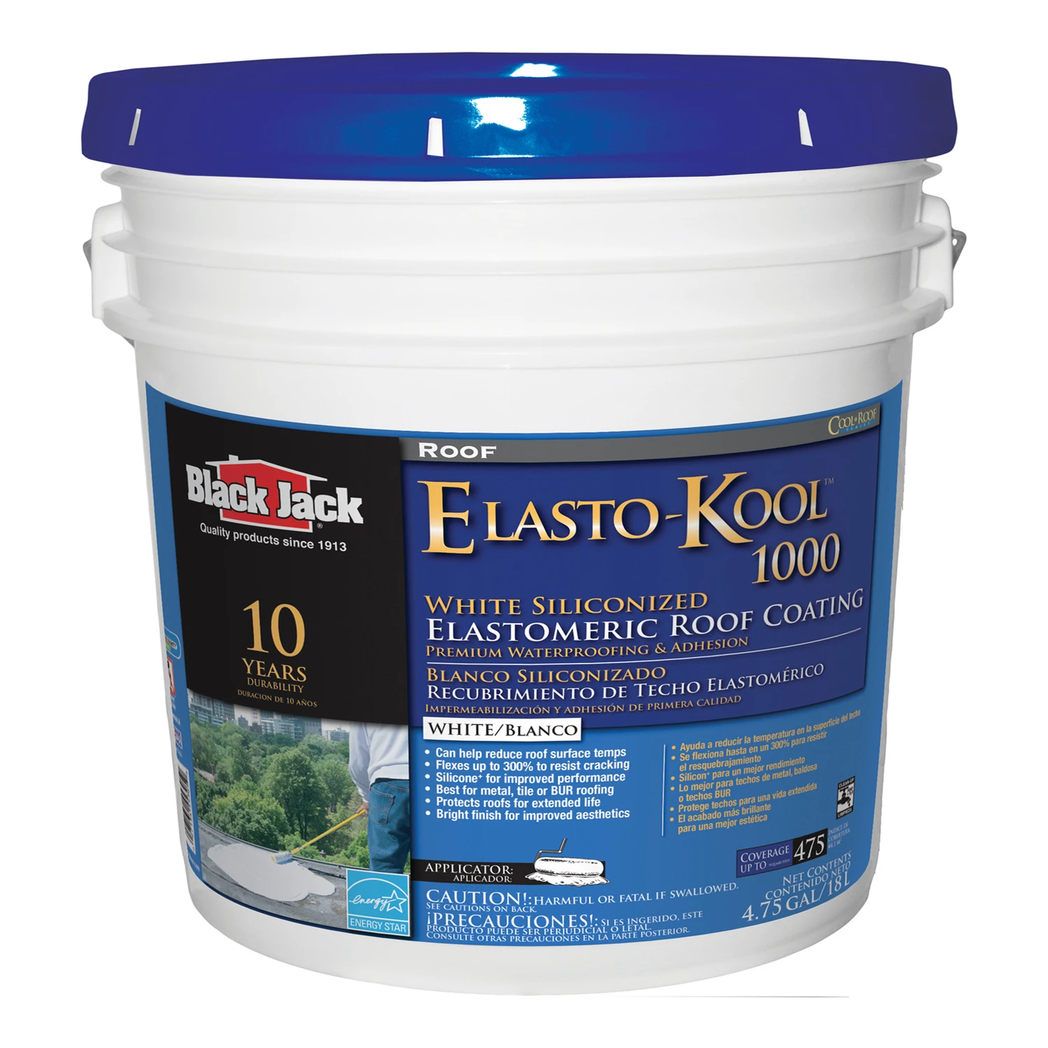 Elasto-kool 1000 5 Gallon White Siliconized Elastomeric Roof Coating