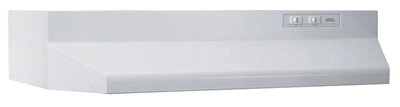 41000 Series 24 In. Non-ducted White Range Hood With Light
