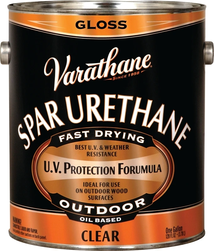Premium Exterior Oil-Based Spar Urethane Gloss Finish 1 Gallon