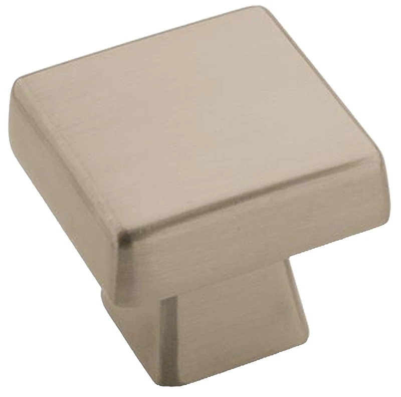 Blackrock 1.1875 In. Square Satin Nickel Cabinet Knob, Model Bp55271g10, 1 Pk