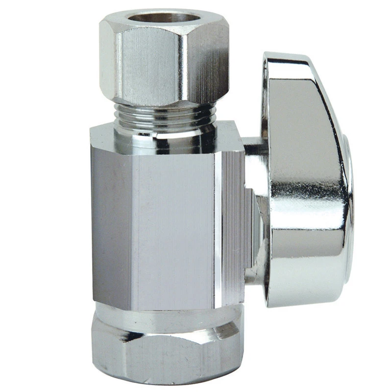 3/8 In. Fip Inlet X 3/8 In. Od Tube Outlet Brass Straight Valve