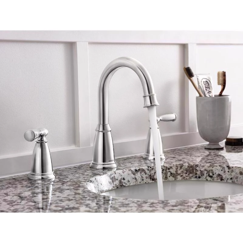 Banbury 2-Handle Widespread High-Arc Bathroom Faucet, 8 In. Centerset, Chrome