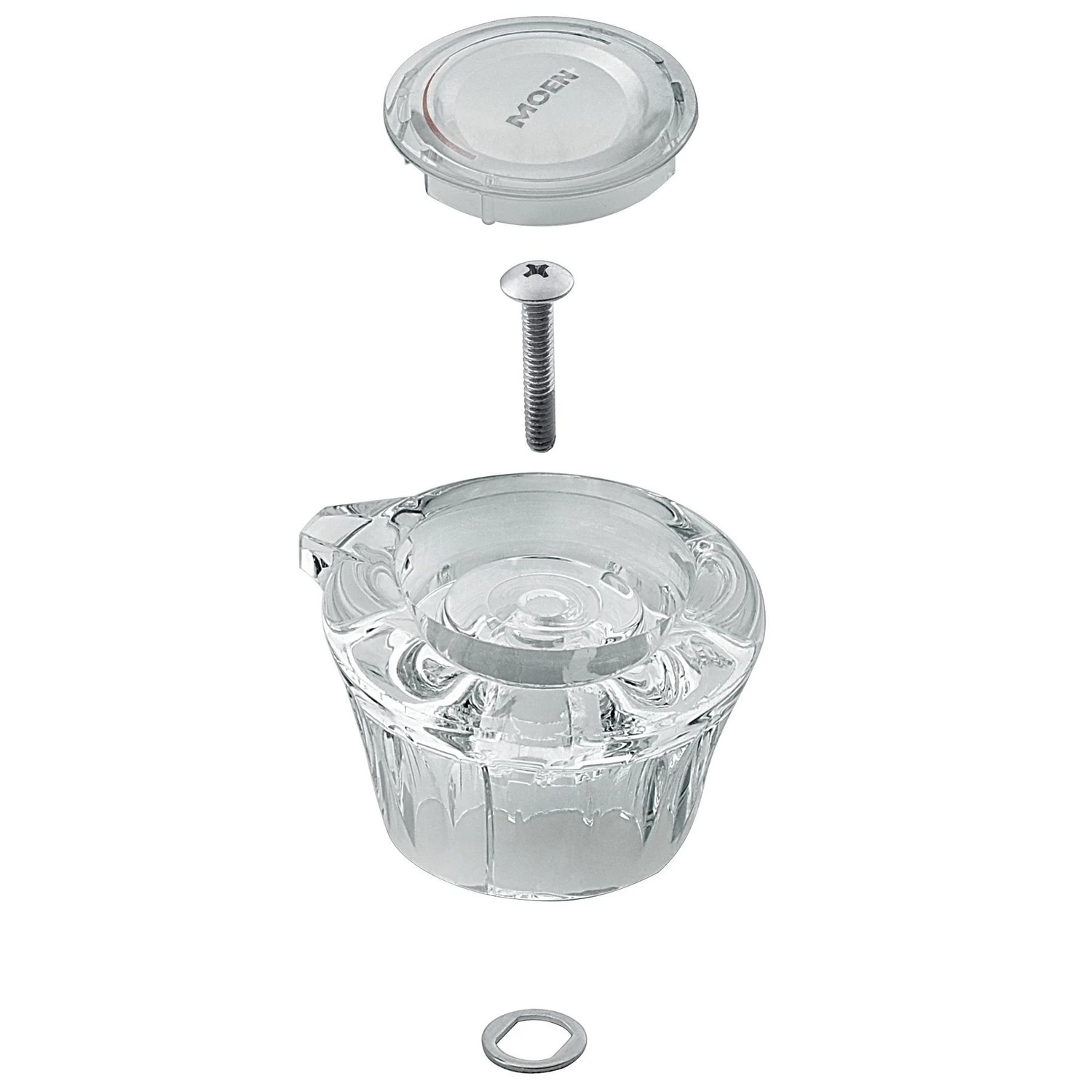 Clear Acrylic Tub & Shower Replacement Faucet Handle Model 98037