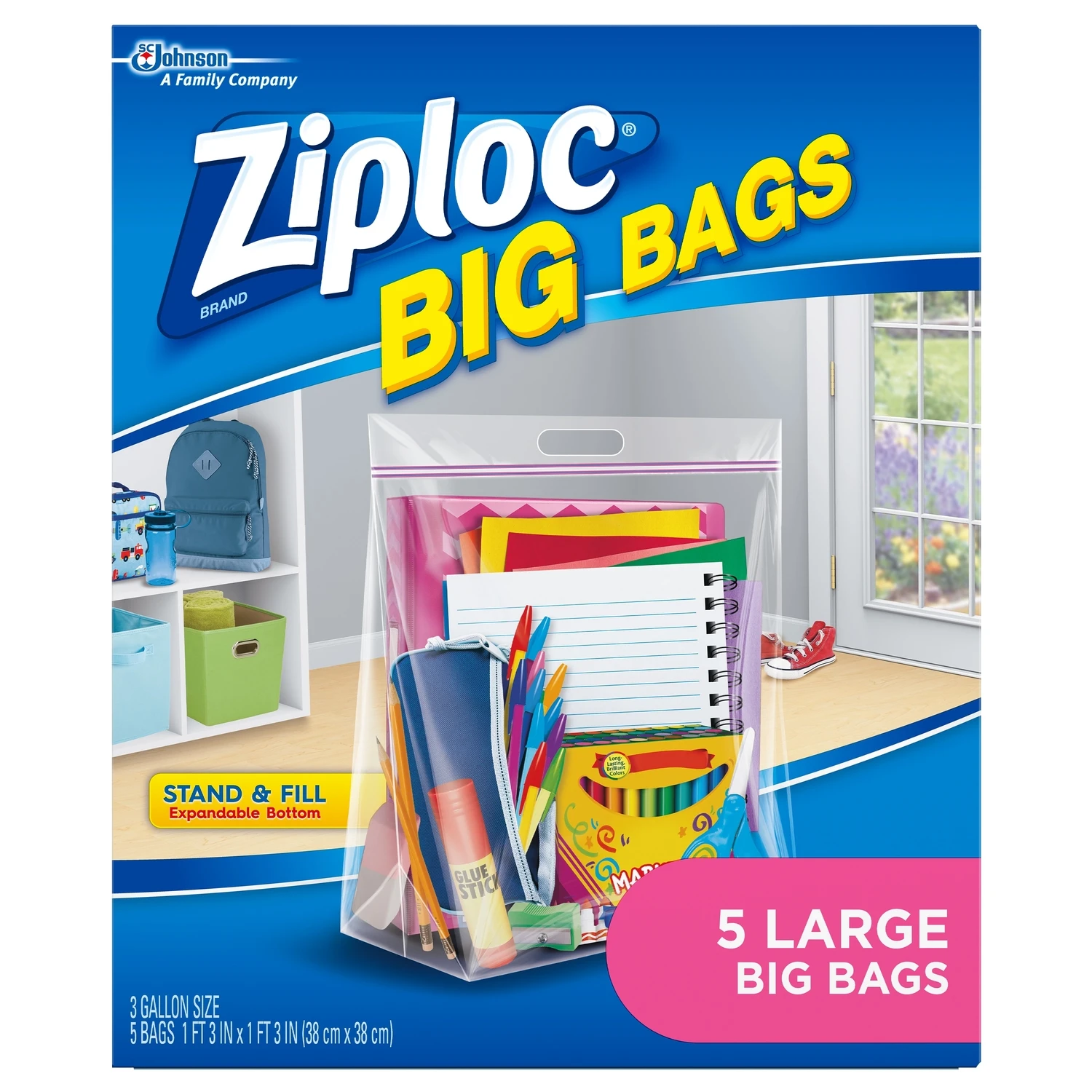 5PK Ziploc HD Big Bag