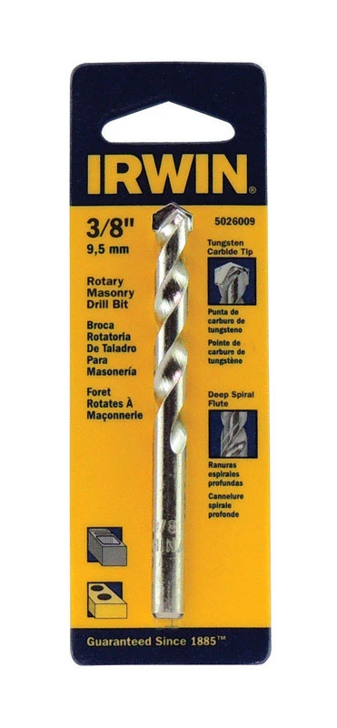 3/8 In. X 4 In. Tungsten Carbide Rotary Masonry Drill Bit
