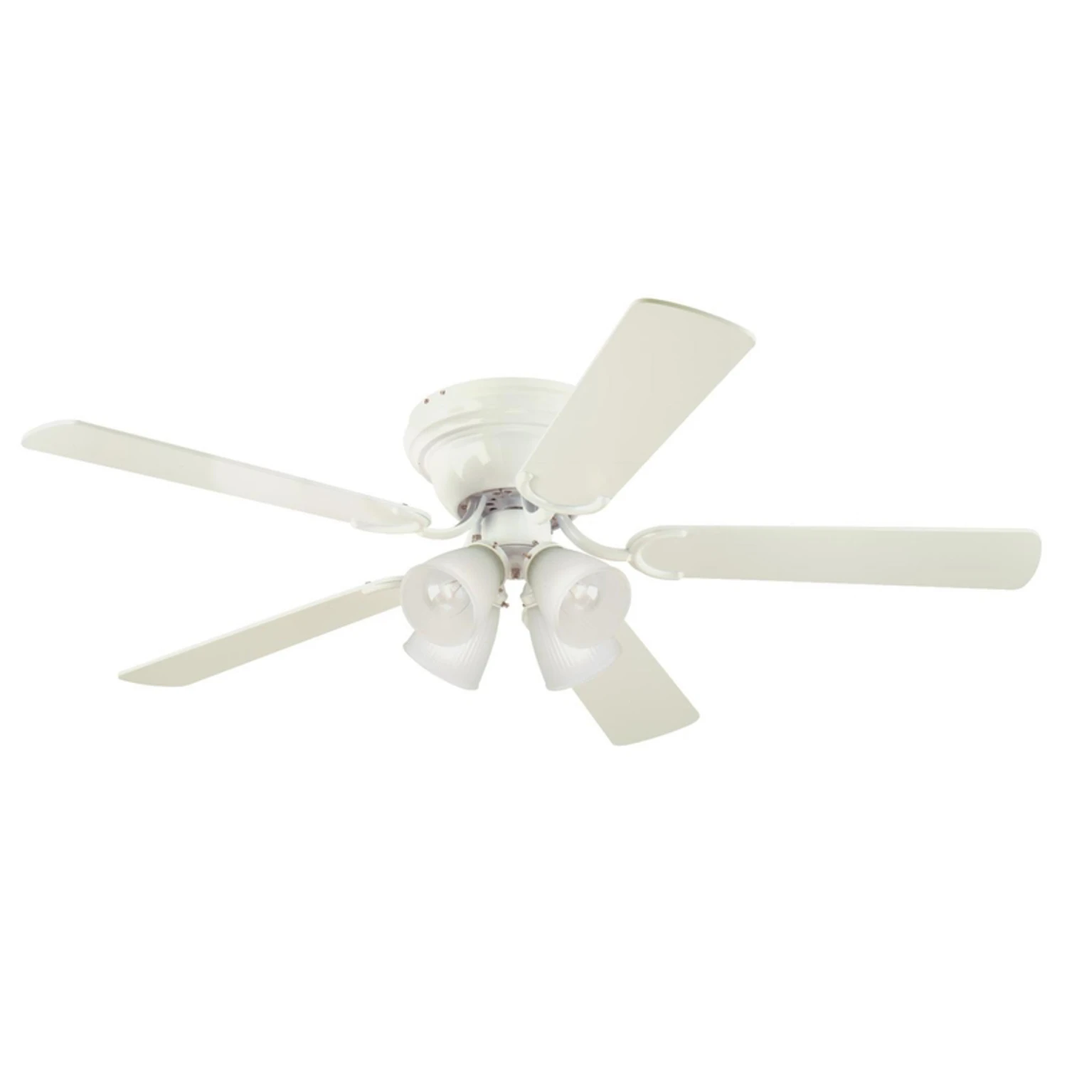 Contempra Iv 52 In. White Led Indoor Ceiling Fan With Light Kit