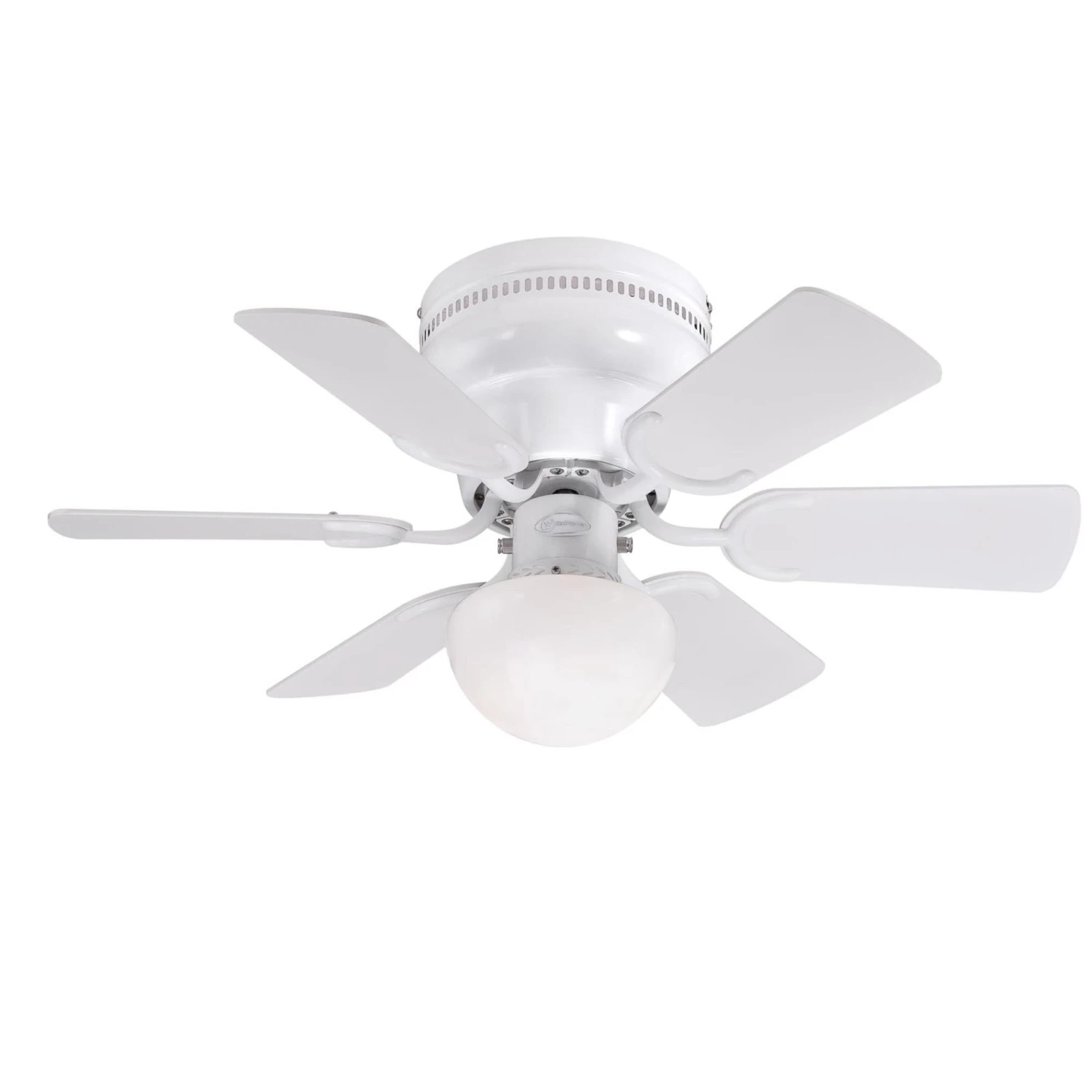 Petite 30 In. White Led Indoor Ceiling Fan With Reversible Blades