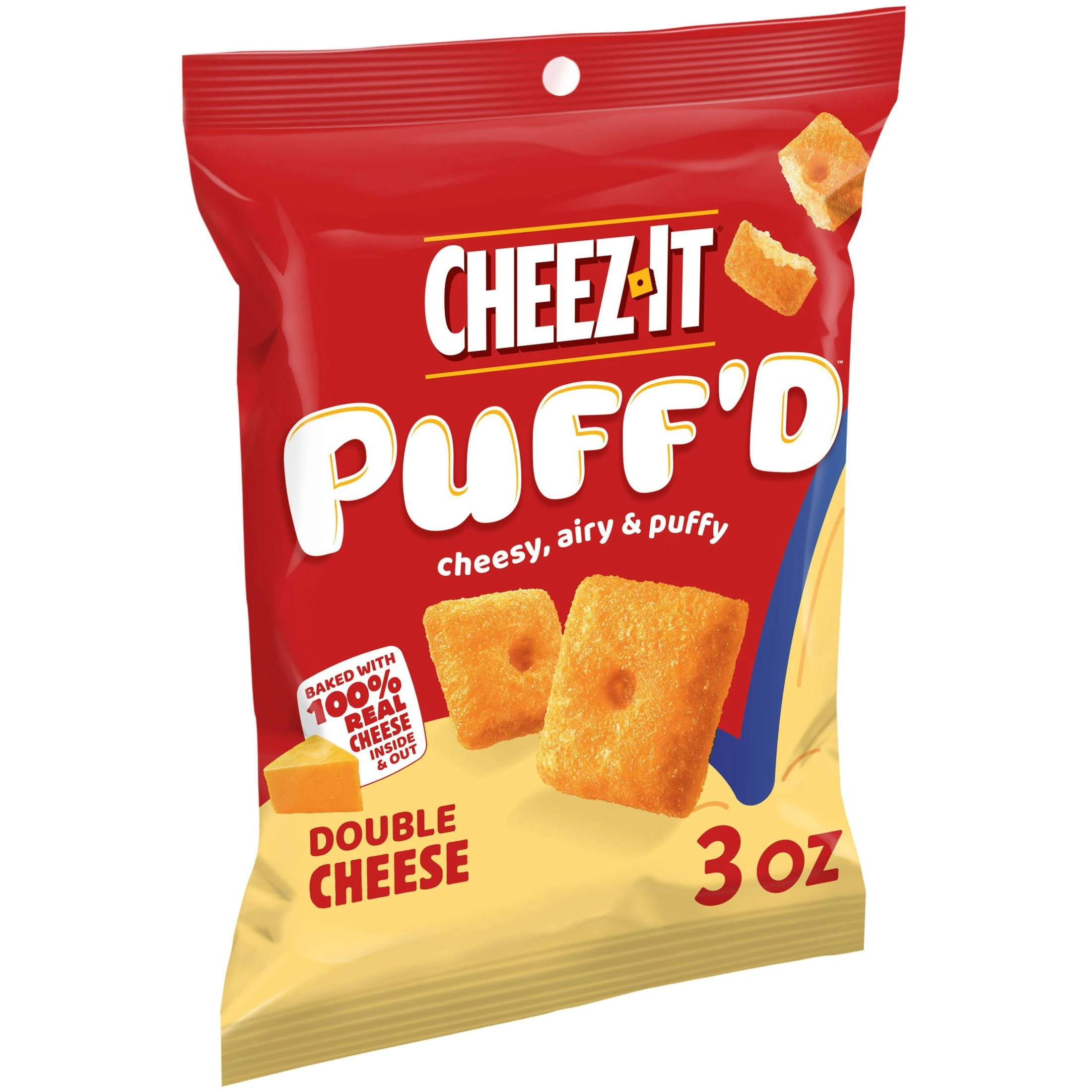 Cheez-It Puff'D Double Cheese Crackers 3 oz Bagged