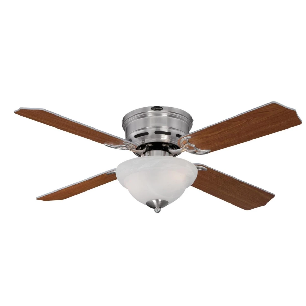 Hadley 42-Inch Ceiling Fan with Light Kit in Brushed Nickel Finish