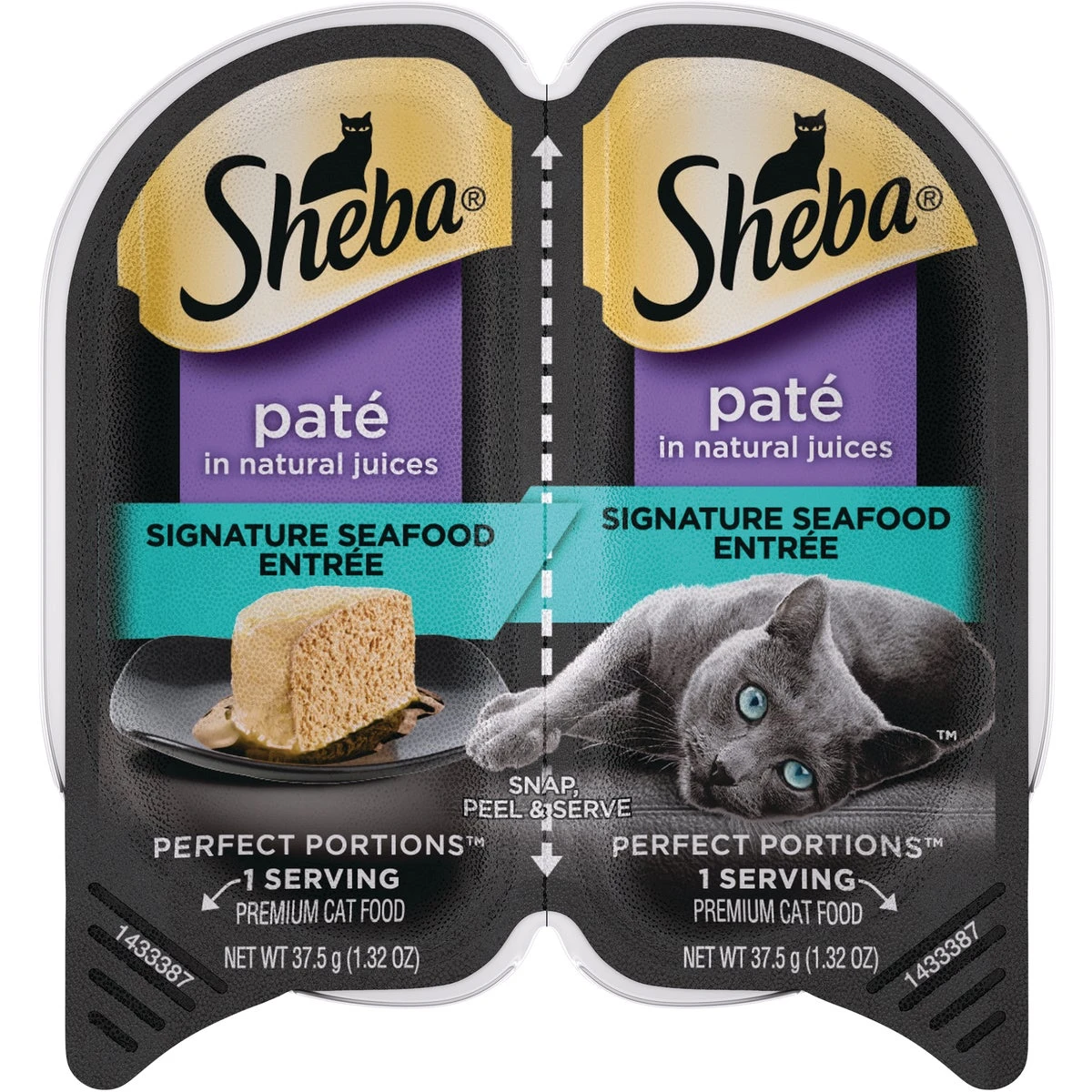 Perfect Portions Premium Pate Wet Cat Food, Seafood Entree, 1.3 oz. Each, 2-Pk.