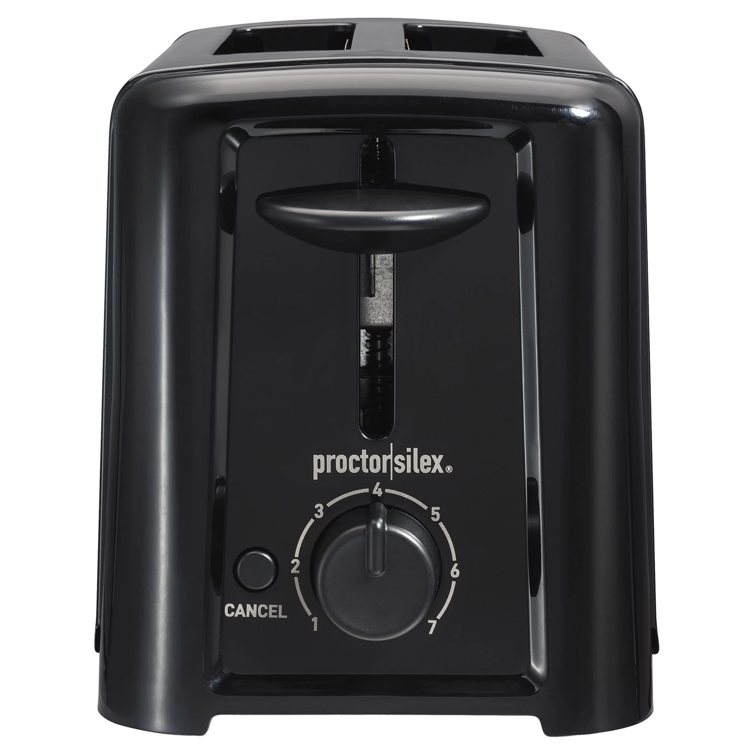 2-slice Black Toaster With Toast Boost And Crumb Tray