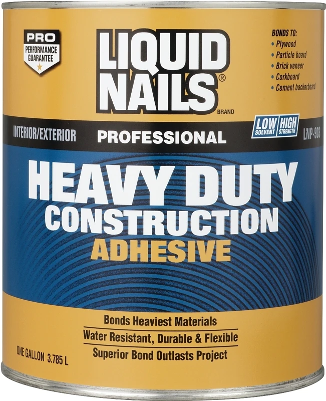 1 Gallon Professional Heavy Duty Voc Construction Adhesive