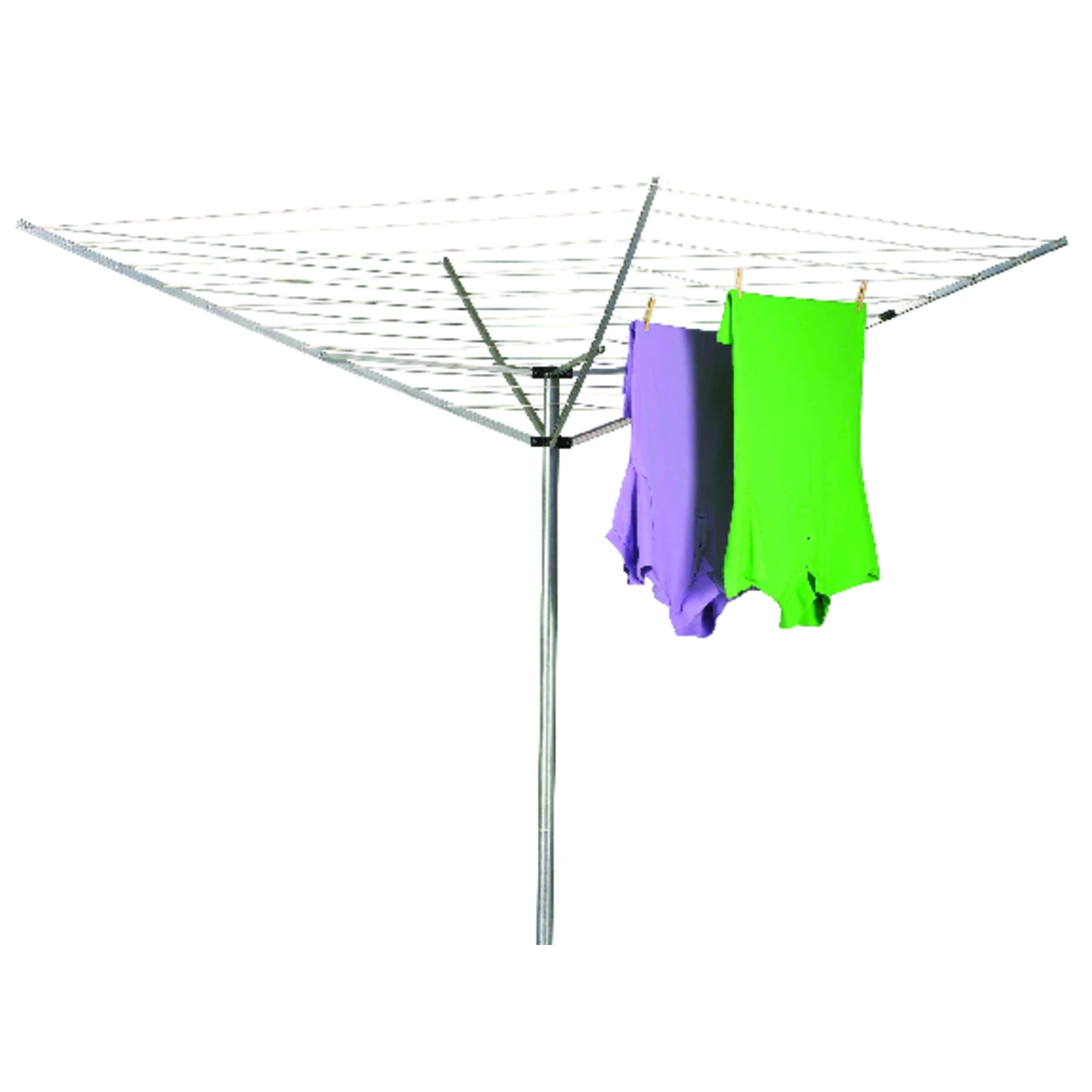 73 In. H X 73 In. W Aluminum Umbrella Clothes Dryer With 165 Ft. Drying Area
