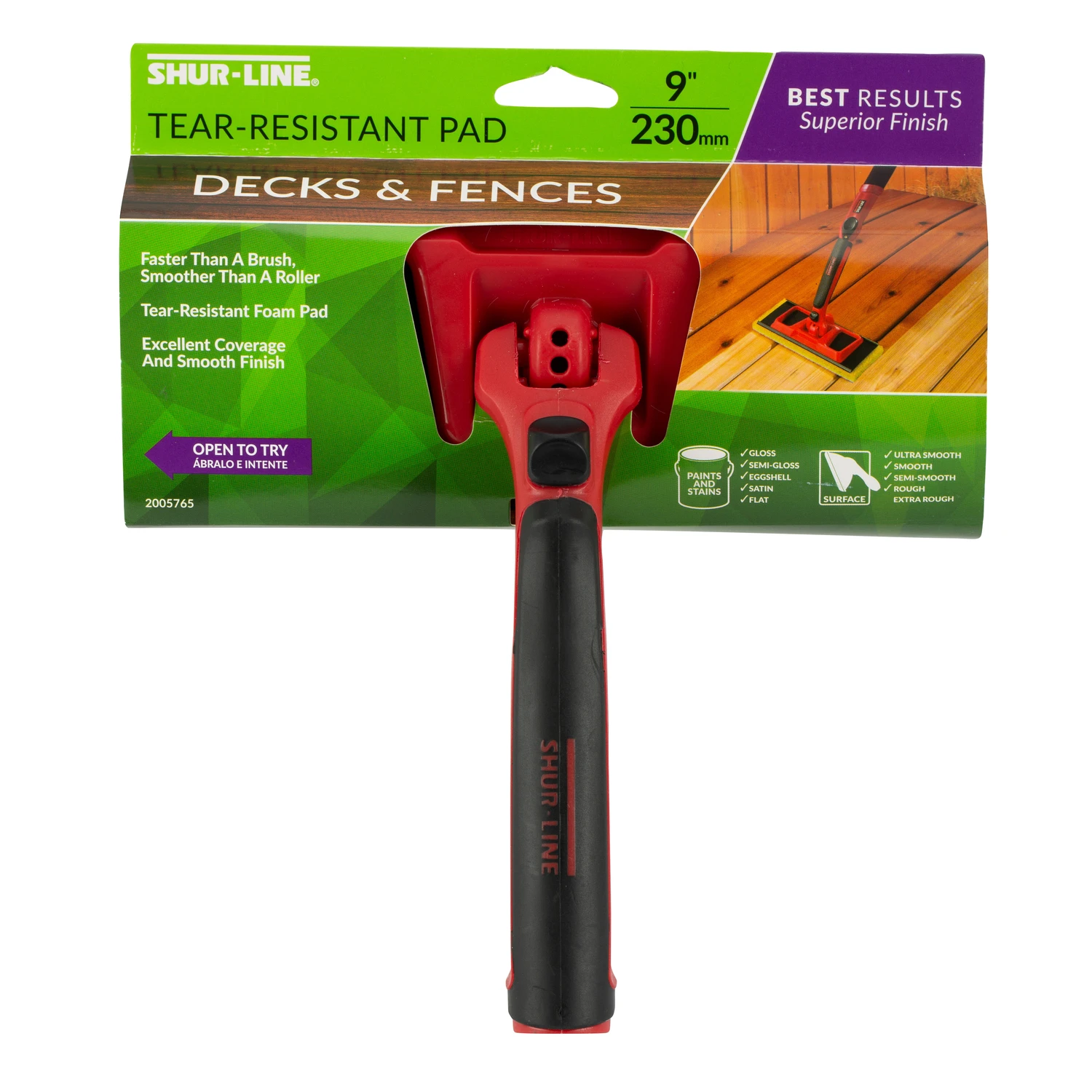 9 In. Deck & Fence Pad Painter With Soft Grip Handle