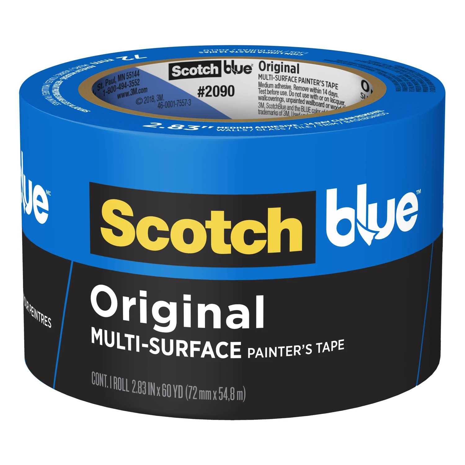 Blue Painter's Tape, 2.83 In. x 60 Yds.