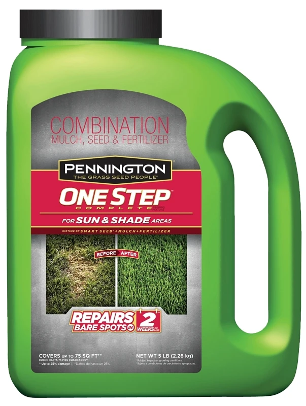 One Step Complete Mixed Sun/shade Seed, Mulch & Fertilizer 5 Lb