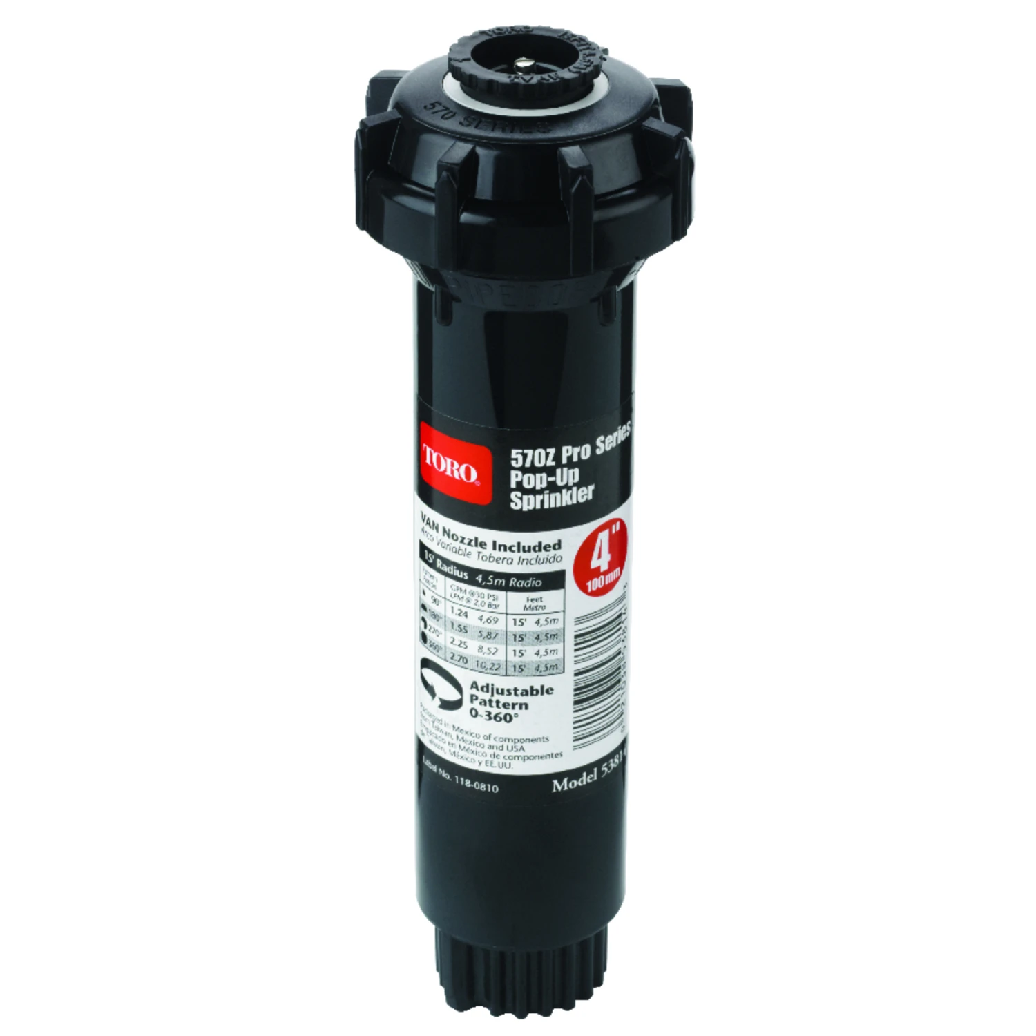 570 Series Underground Sprinkler Pop-Up Fixed Sprayer with 4 Inch Pop-Up Height