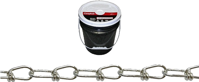 2/0 Gauge Double Loop Chain, 350 Foot Pail