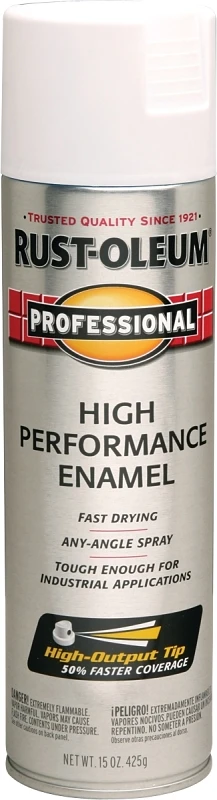 Fast Dry Professional Spray Enamel Paint Flat White 15 Ounce Can