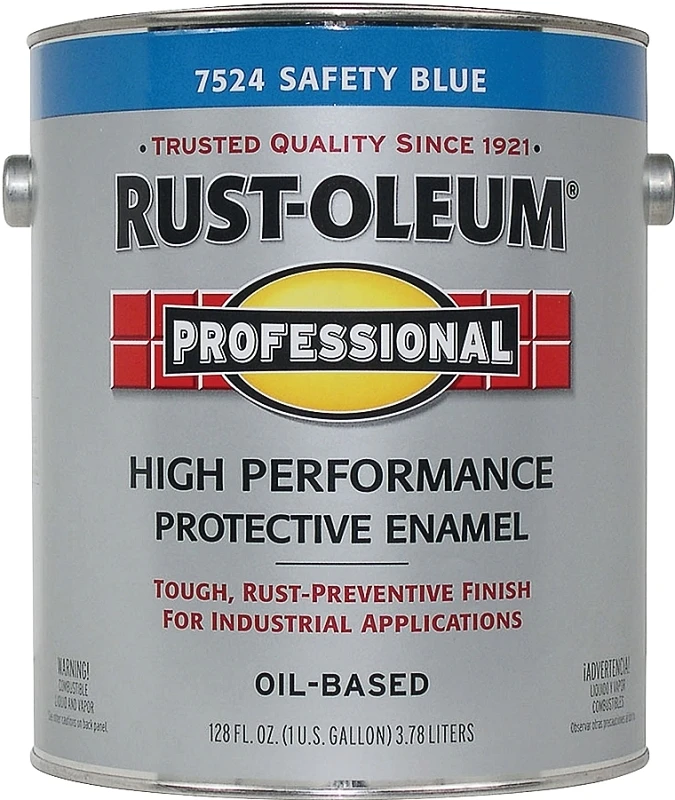 Safety Enamel Paint Blue 1 Gallon Durable Protective Coating